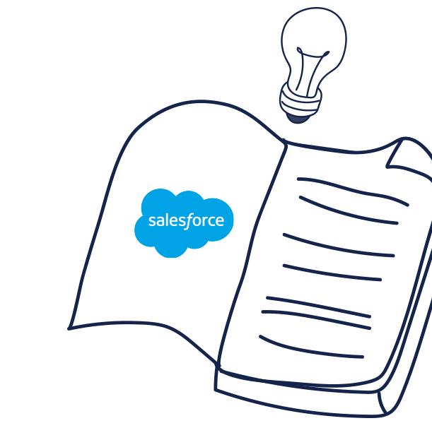 Illustration depicting Salesforce release guide