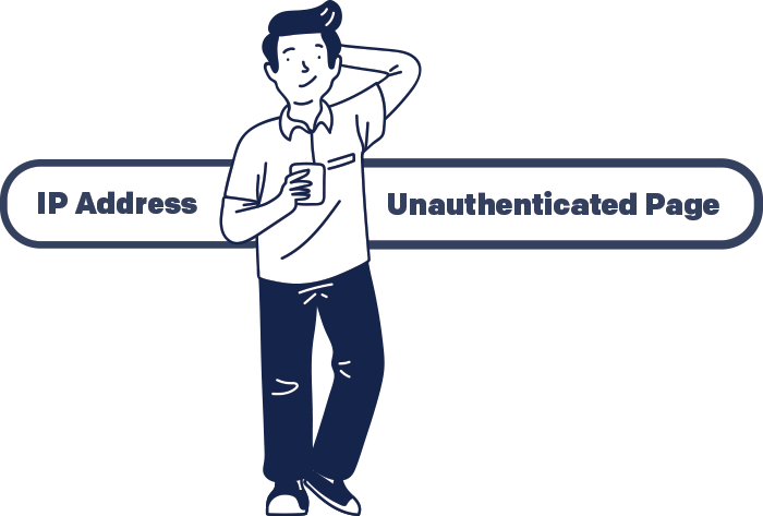 IP Address and Unauthenticated webpage visits